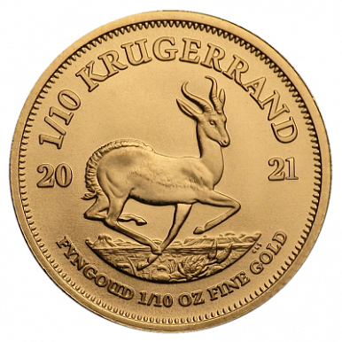 Крюгерранд (Krugerrand) 1/10 унции